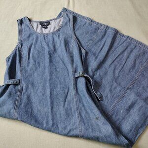 90's Denim Jumper Dress 10 Long!!! its great quality but didnt fit me